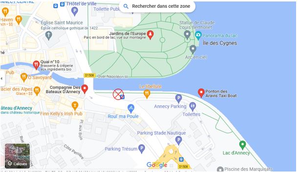 Meeting point for  the boat trip and the guided tour 